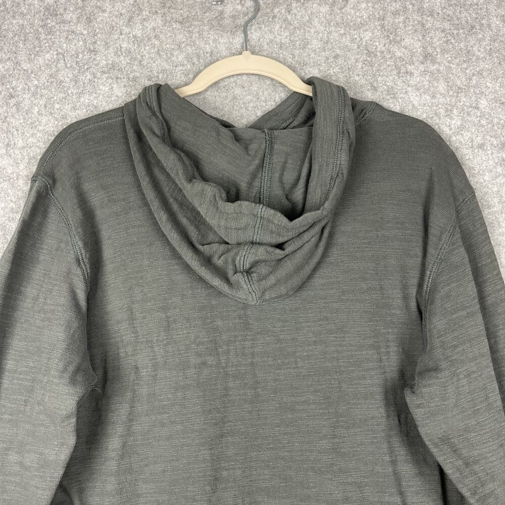Faherty Sunwashed Slub Hoodie Mens Large Gray Organic Cotton Lightweight Eco - Picture 11 of 14